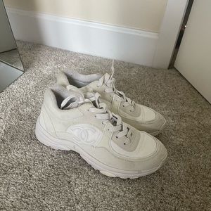 White Chanel Sneakers